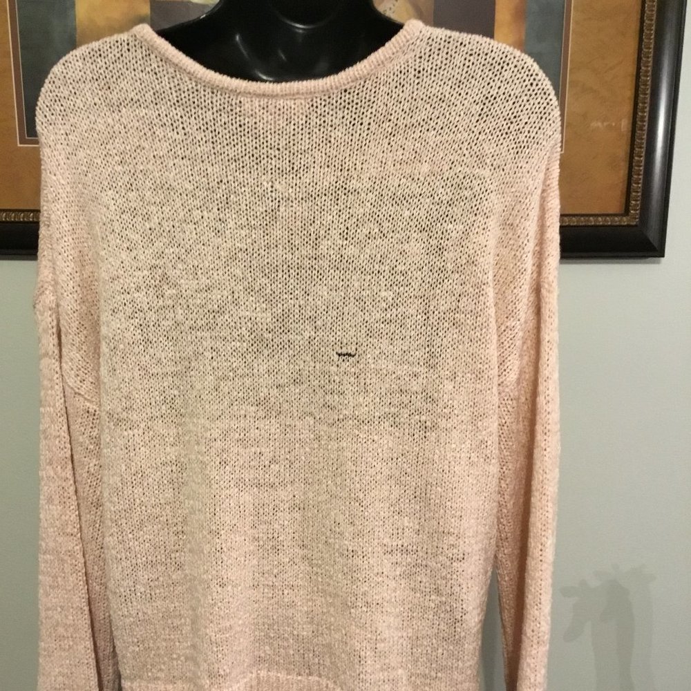 NWT Loft Small Peach High Low Sweater - Picture 4 of 5